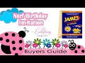 Nerf Gun Birt ay Invitation DIY Nerf Gun Birt ay Invitation