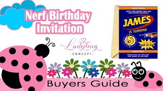 Nerf Gun Birt ay Invitation DIY Nerf Gun Birt ay Invitation