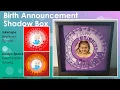 Birth Announcement Shadow Box Inkscape Beginner Tutorial w Design Space snip