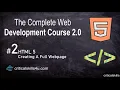 Creating A Full Webpage Complete Web Development Course of HTML5 Tutorial 4
