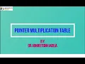 SCJPCCS - multiplication table in Pointer