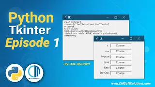 Python Tkinter Episode 1 Introduction of Tkinter Python3 in Urdu