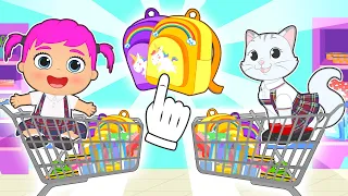 BEBÉS ALEX Y LILY 🎒✏️ ¿Listos para la Vuelta al Cole? 🏫 Día de Compras, Ropa y Material Escolar!