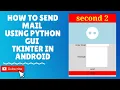 How to send mail using python in gui tkinter
