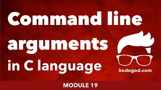 FULL MODULE 19 Command line arguments in C programming