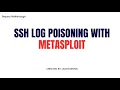 Cyber Security CTF Vulnhub Bellatrix SSH Log Poisoning With Metasploit
