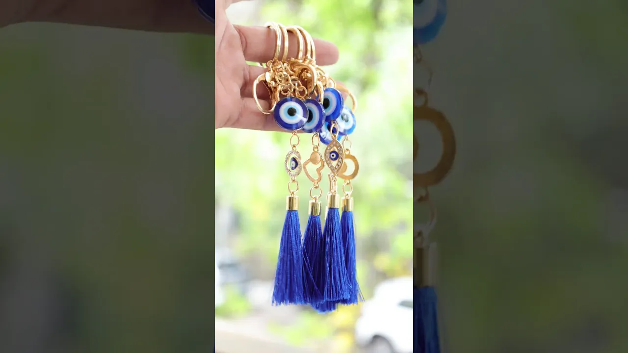 Evil Eye Keychain for Protection & Positive Energy