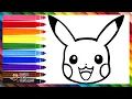 How to Draw Pikachu Drawing and Coloring Pikachu From POKEMON Drawings for Kids
