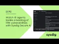 Sysdig Secure AI demo
