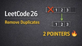 LeetCode 26 Remove Duplicates from Sorted Array C Two Pointer Approach compilewithpriya