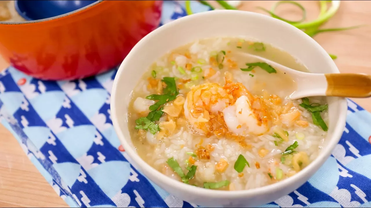 Thai Breakfast Rice Soup Recipe "Kao Tom"   Thai Recipes 