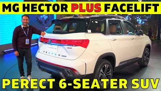 MG Hector Plus Facelift - ADAS Features | XUV700 & Harrier 2023 Rival | Carbike360