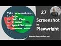- Screenshot in Playwright Full Page Element Screenshot