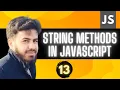 JavaScript String Methods JavaScript Tutorial in Hindi