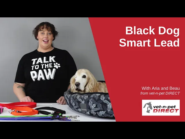Black Dog Wear Smart Lead - Adjustable 0.8-1.5m