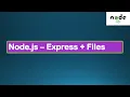 Node js Tutorials - Express Files