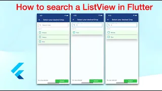 how to search filter ListView in flutter Flutter Mobile app Development iOS Android