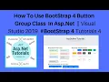 How to use bootstrap 4 button group class in asp net visual studio 2019 4 tutorials 4