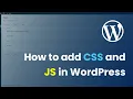 How to add css and js files into specific page in WordPress without plugins