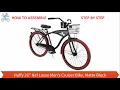 How To Assemble Huffy 26 inch Nel Lusso Men s Cruiser Bike Matte Black