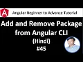 Angular Tutorial For Beginners 45 Add and Remove Package from Angular CLI in Hindi