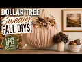 DIY Dollar Tree Fall Decor Sweater Weather Pumpkin for Pennies