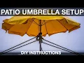 Patio Umbrella assembly easy how to instructions