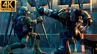 leonardo vs raphael tmnt 2007 full fight 4k