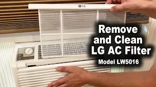 How to Clean LG Air Conditioner Filter Model LW5016