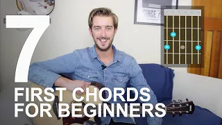 first 7 chords to learn on guitar
