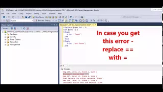 MSSQL How to fix error Incorrect syntax near