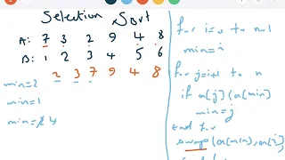 Sorting - Selection Sort and its time complexity analysis