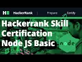 Hackerank Skill Certification Node JS Basic Certification