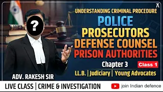 Criminal Procedure Police Prosecutors Defense Counsel Prison Authorities Class 1 Adv. Rakesh Sir