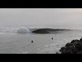 Surfing big waves on a clean swell in Oregon Stay stoked my friends