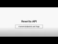 Rewrite Function Structure - Custom Endpoints and Tags