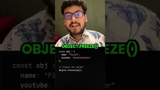 Object freeze in Javascript