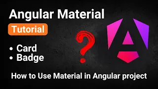 Angular Material Tutorial for Beginners Badge Card Tutorial Dynamic Badge Example Hindi