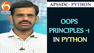Oops Principles Python Training Program Lesson 1 APSSDC MANA TV