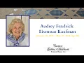 Live Stream - Audrey Fendrick Eisenstat Kaufman-Funeral Service 11 00 AM EST