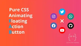 How to create FAB with animation using CSS Floating action button using CSS Detailed Coding