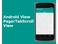 Android ViewPagerTabScroll View