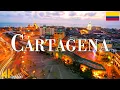Cartagena Colombia 4K drone view Aerial View Of Cartagena Relaxation film with calming music