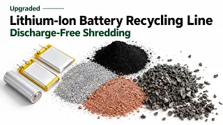 Upgraded Lithium-Ion Battery Recycling Line | Discharge-Free Shredding