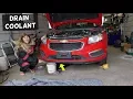 CHEVROLET CRUZE DRAIN COOLANT FLUSH RADIATOR COOLANT