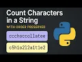 Count Characters in a String Python Beginner Tutorial