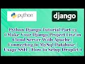 Python Django Tutorial Part 13 Make Your Django Project Live With MySql