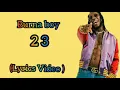 Download Lagu Burna Boy - 23 [Official Video Lyrics]