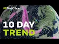 10 Day trend - Snow on the way but where