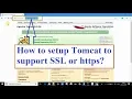 How to configure Tomcat to support SSL or HTTPS